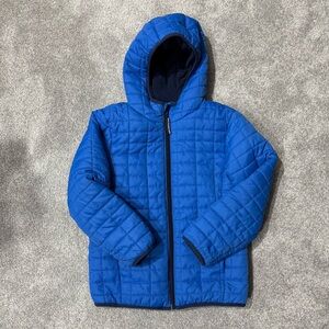 Cat and Jack blue Quilted puffer Jacket, fleece, spring or fall jacket, size M/8